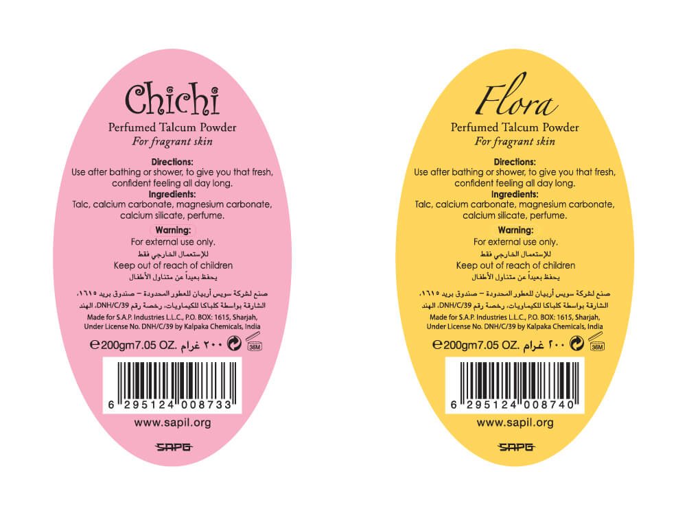 Sapil Back Label Flora and Chichi