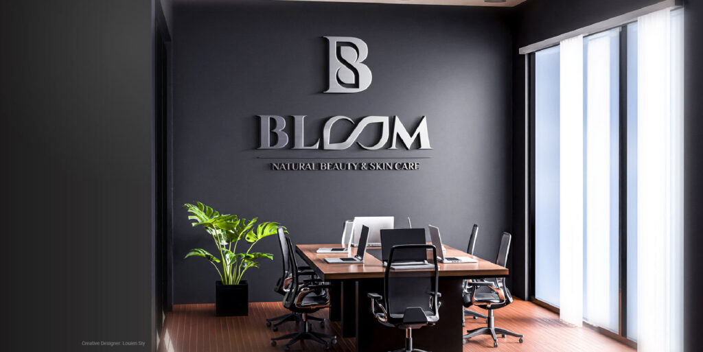 bloom office with logo signage