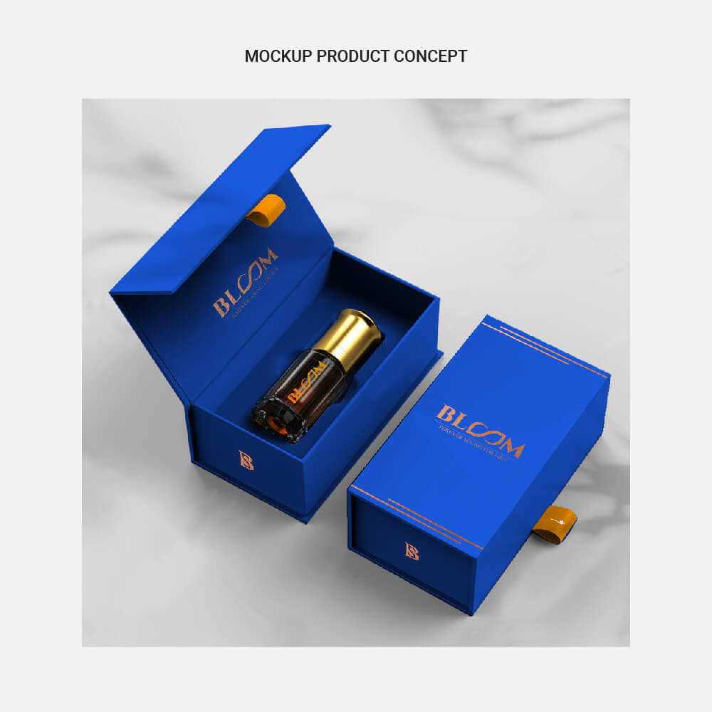 bloom perfume mockup