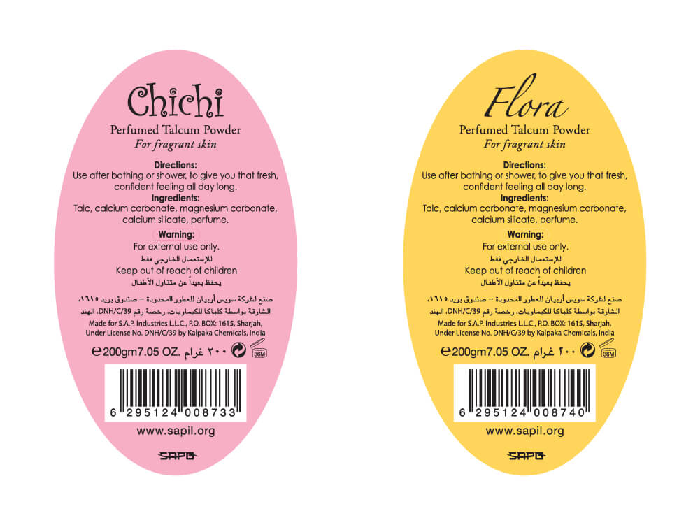 sapil back label flora and chichi