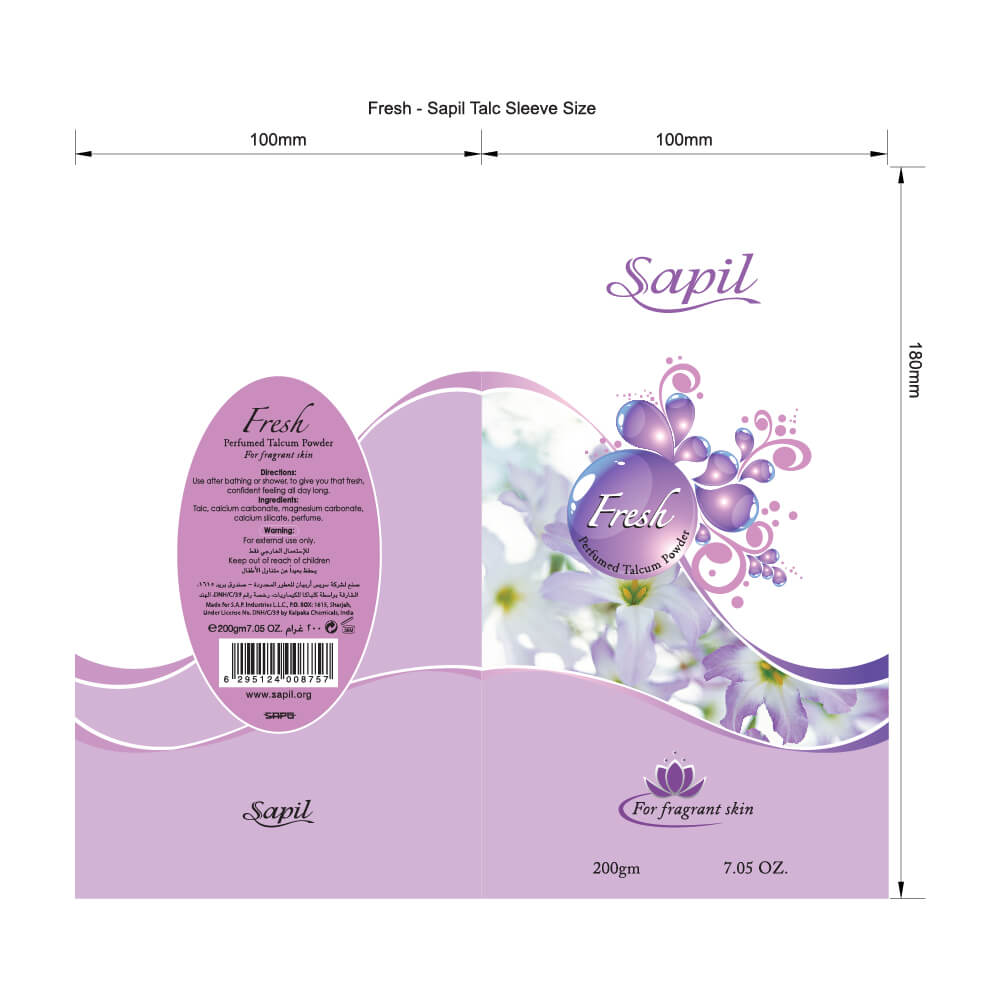 sapil talc fresh sleeves