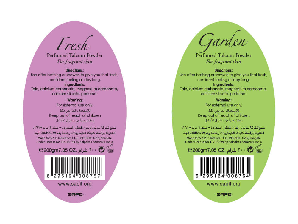 sapil talc fresh and garden